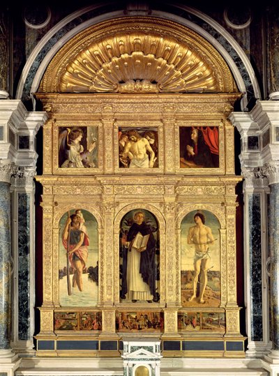 St. Vincent Ferrer altaarstuk, c.1465 (polyptiek) door Giovanni Bellini